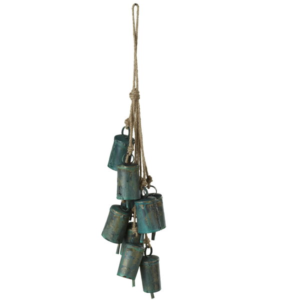 Green Patina Bell Cluster Windchime