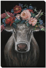 Canvas - Floral Cow