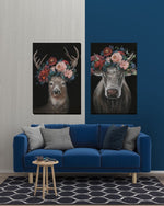 Canvas - Floral Cow