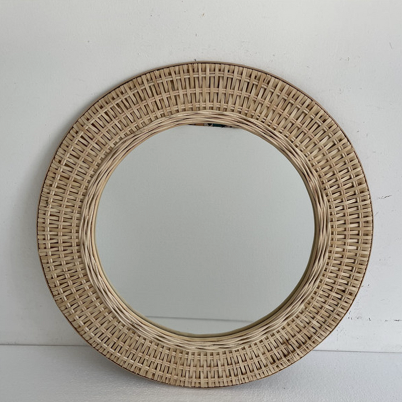 Wall Bamboo Mirror - Natural
