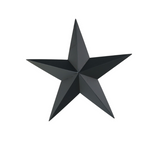 Decorative small iron star in black