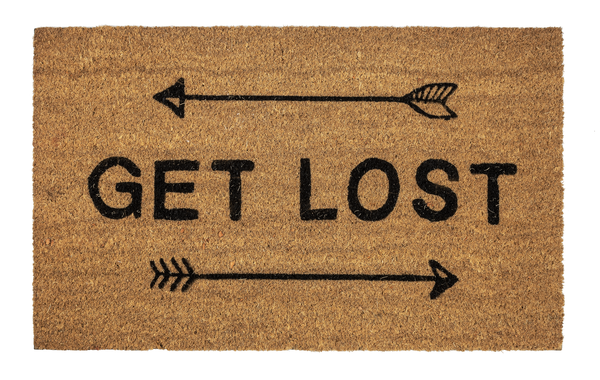 Doormat - "Get Lost" Arrow