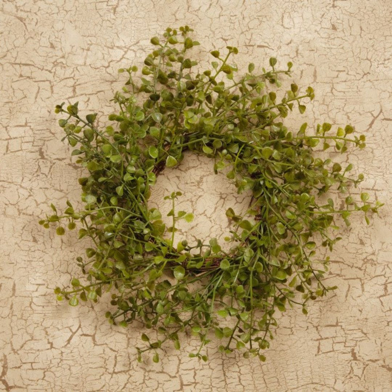 Elegant circle greenery wreath, perfect for botanical home decor accents, available at our exclusive online boutique.