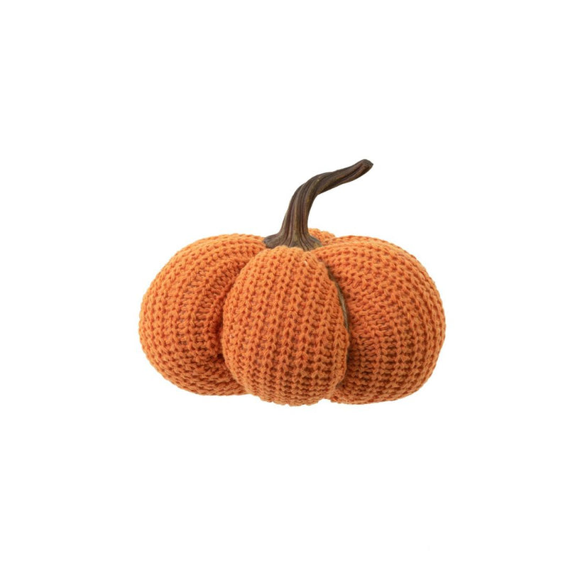 Citrouille orange tricotée au crochet