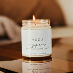 Large Soy Candle - Yuzu and cypress
