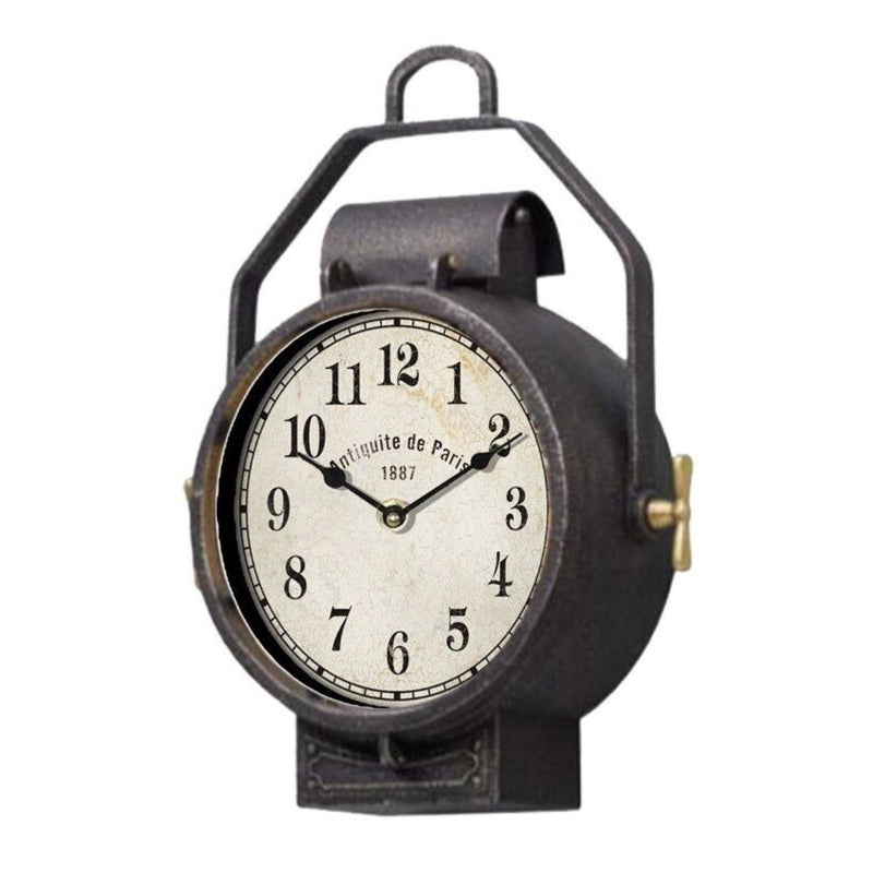 Horloge de Table en Métal - Noir Antique