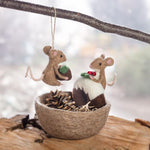 Download Images Mouse with Christmas Pudding Ornament