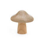 Small Wooden mushroom set for your Fall Interior Decoration in a natural brown color.