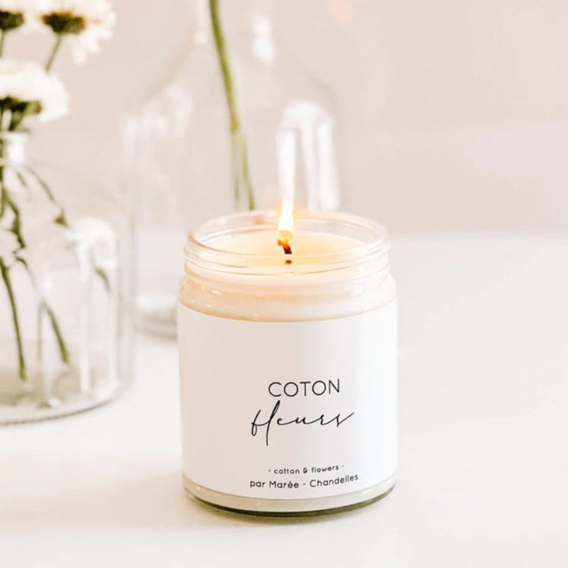 Large Soy Candle - Floral Cotton