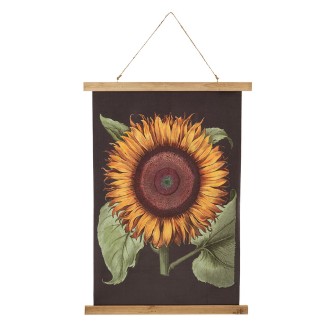 Sunflower Rolled Canvas Wall Decor - One Sunflower
