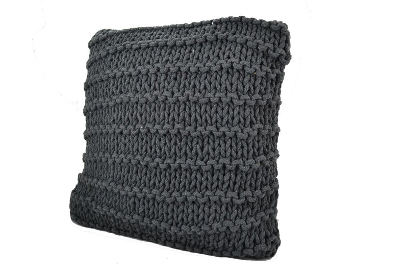 Small Knit Cushion - Grey
