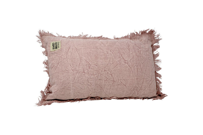 Fringe Cushion - Pink