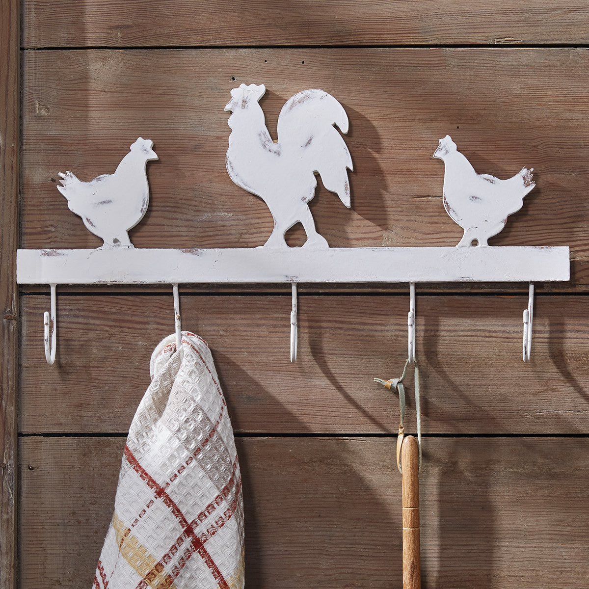 Rooster Hook - Distressed Cream