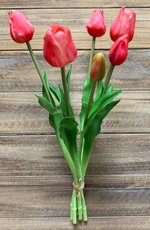 Grand ensemble de tulipes au toucher frais - Rose