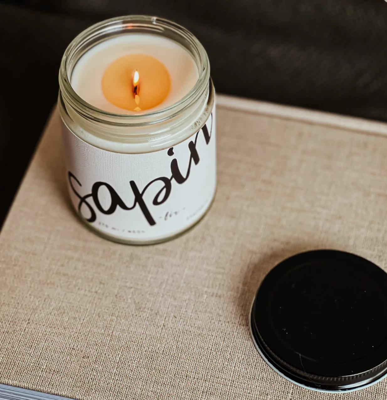 Soy Candle - Fir - Wood Wick
