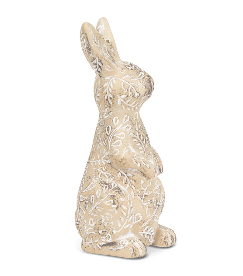 Grand Lapin Assis - Beige