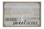 Large Home Sweet Home Tray - Grey