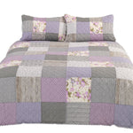 Queen Patchwork Quilt - Theoline Lilac