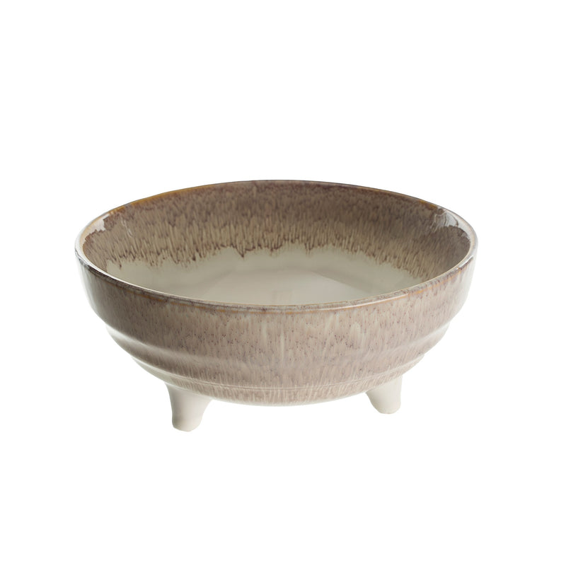 Aura Footed Bowl - Beige - Small