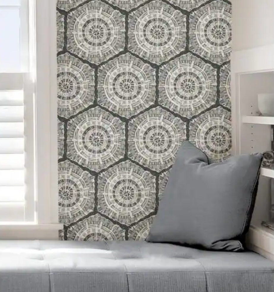 Peel and Stick Wallpaper - Charcoal Harmony