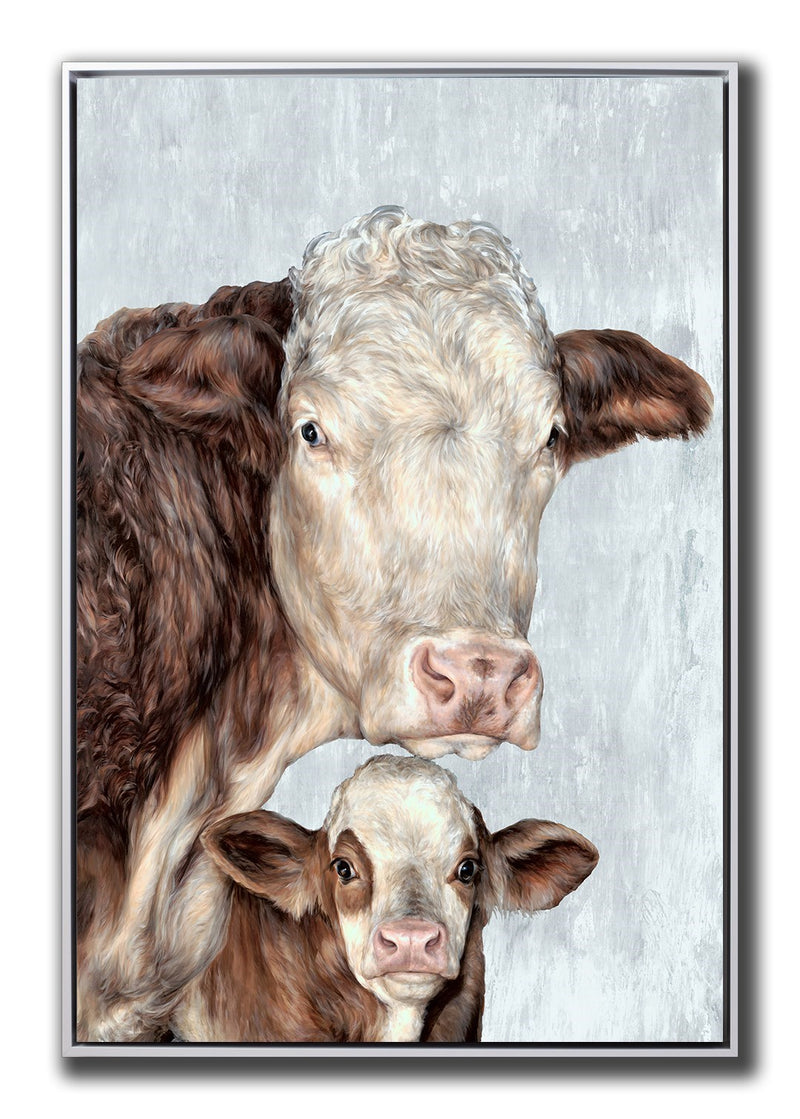 Wall Frame - Cow Family