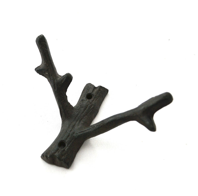 Two-Branch Hook - Brown