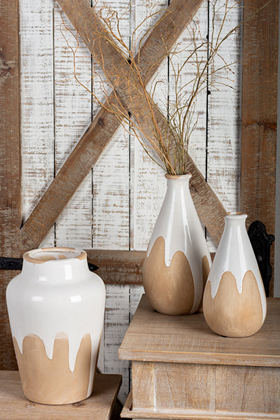 Large Decorative Vases - Two Tone –