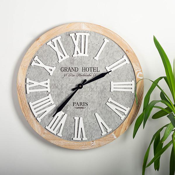 Grand Hotel Wall Clock - Natural